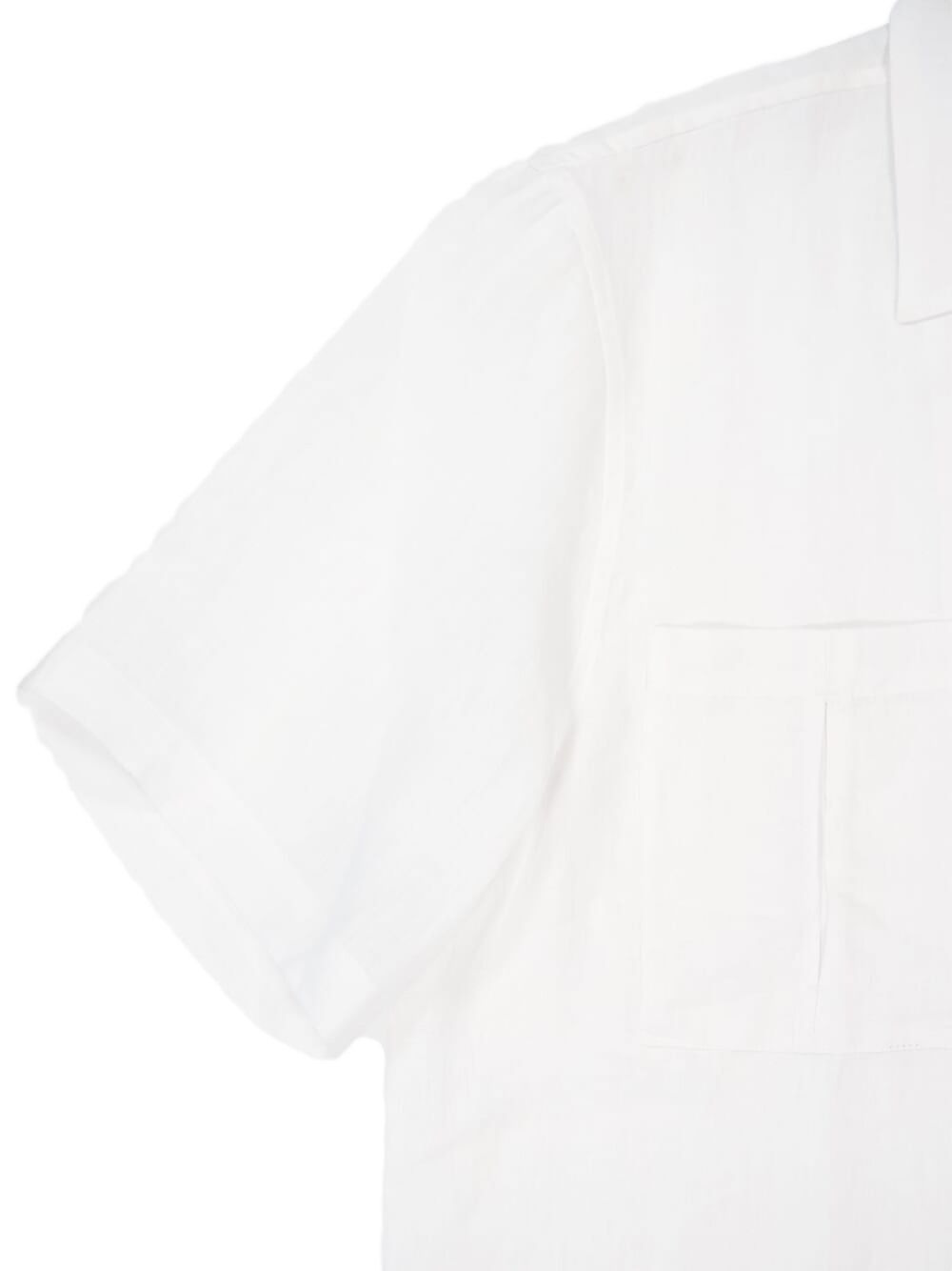 V-neck patch-pocket shirt - 4
