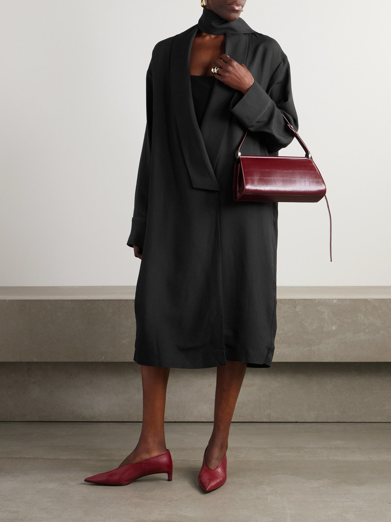 Carven Scarf-detailed Crepe Midi Dress outlook