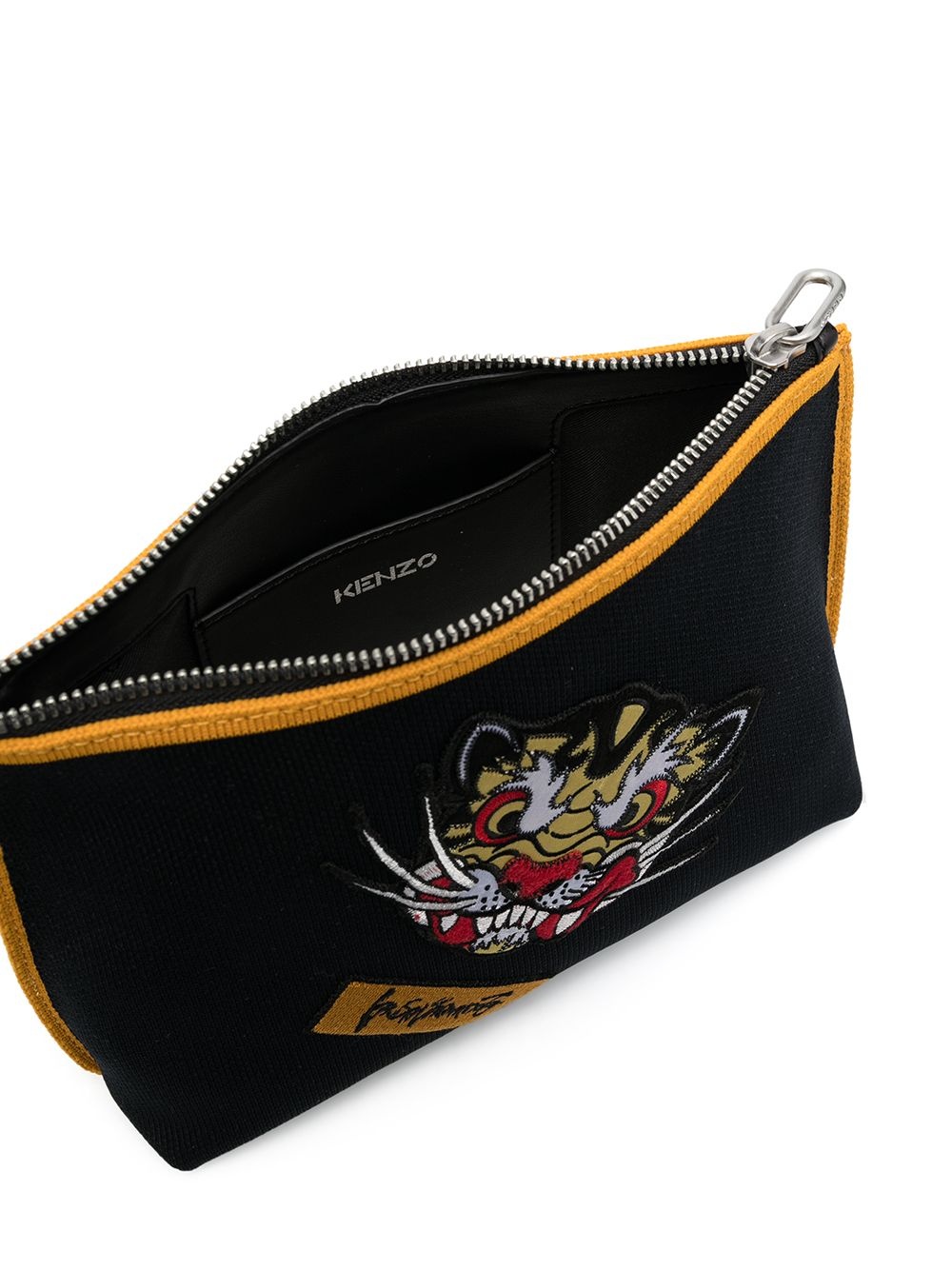 Tiger patch make-up bag - 5