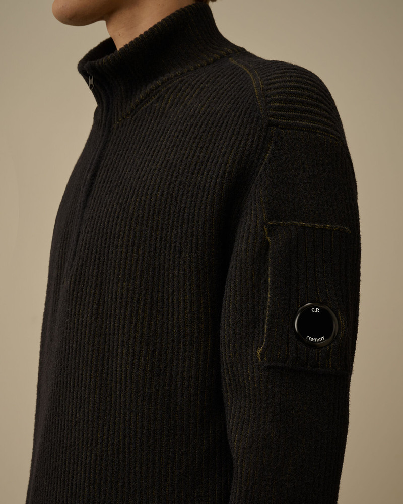 Fleece Knit Half Zip Sweater 5