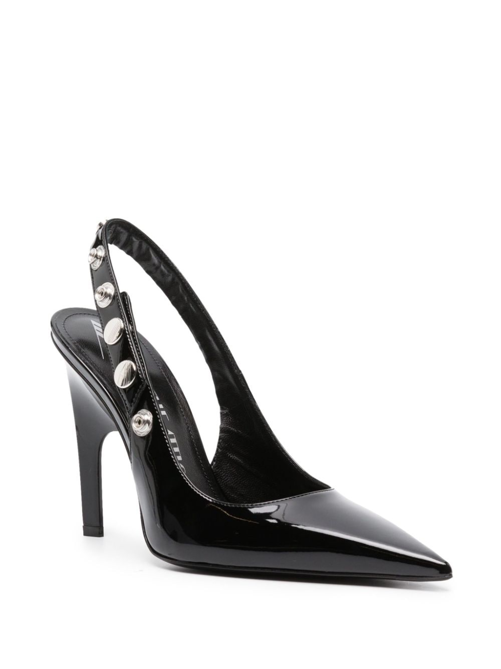 105mm stud-embellished patent leather pumps - 2