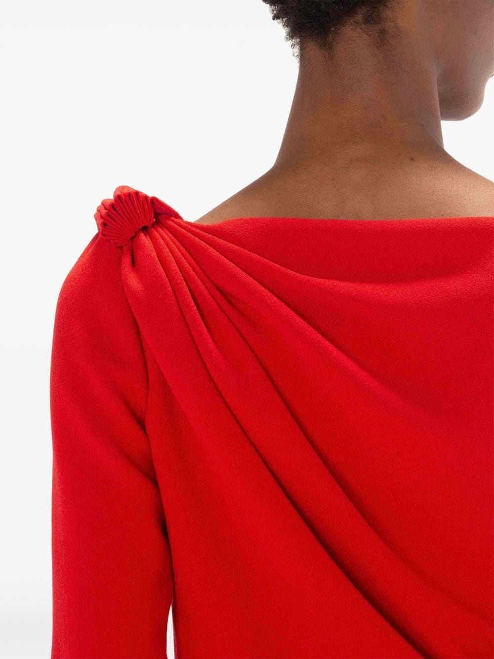 V-neck midi dress - 5