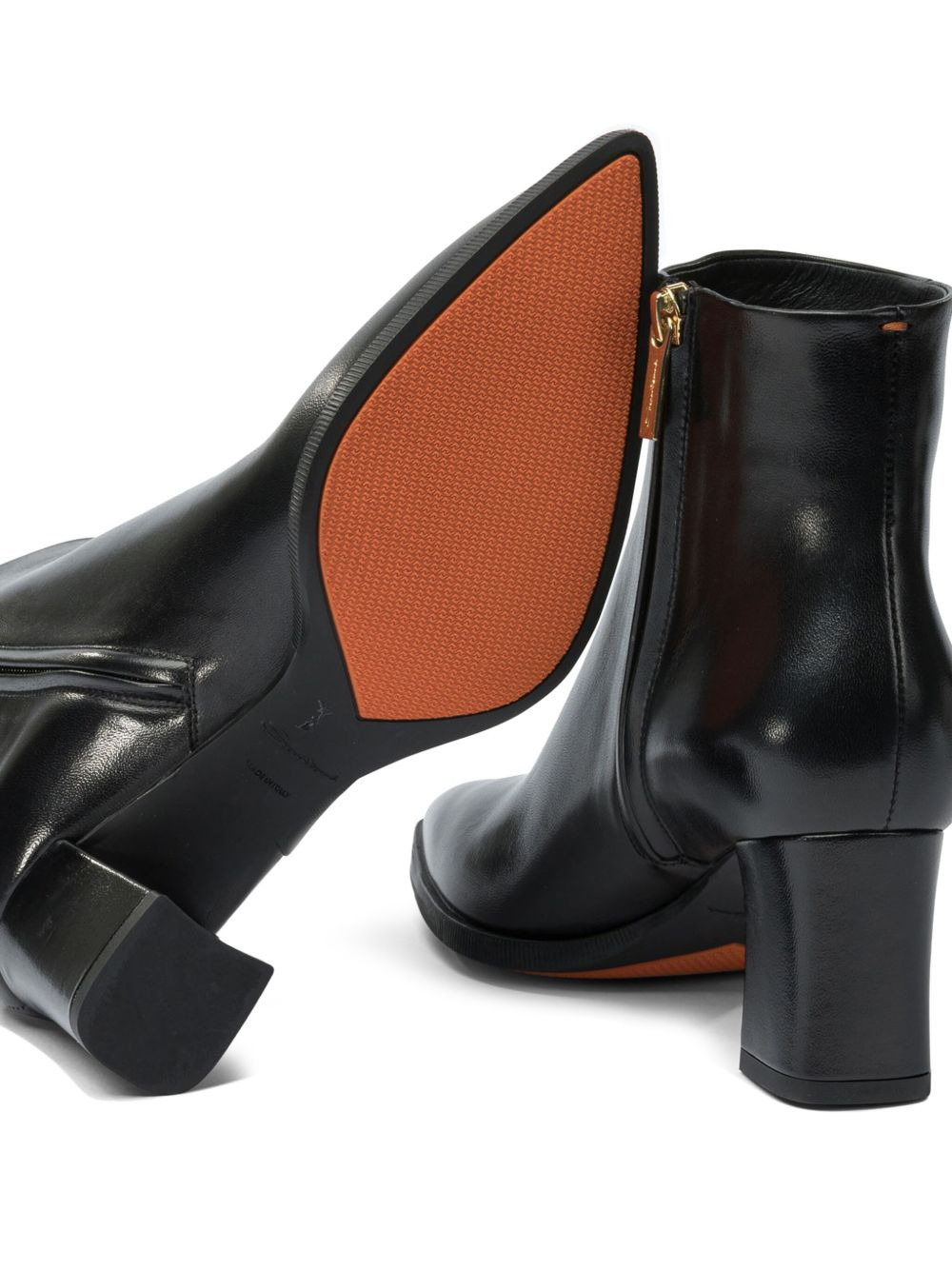 65mm leather ankle boots - 5