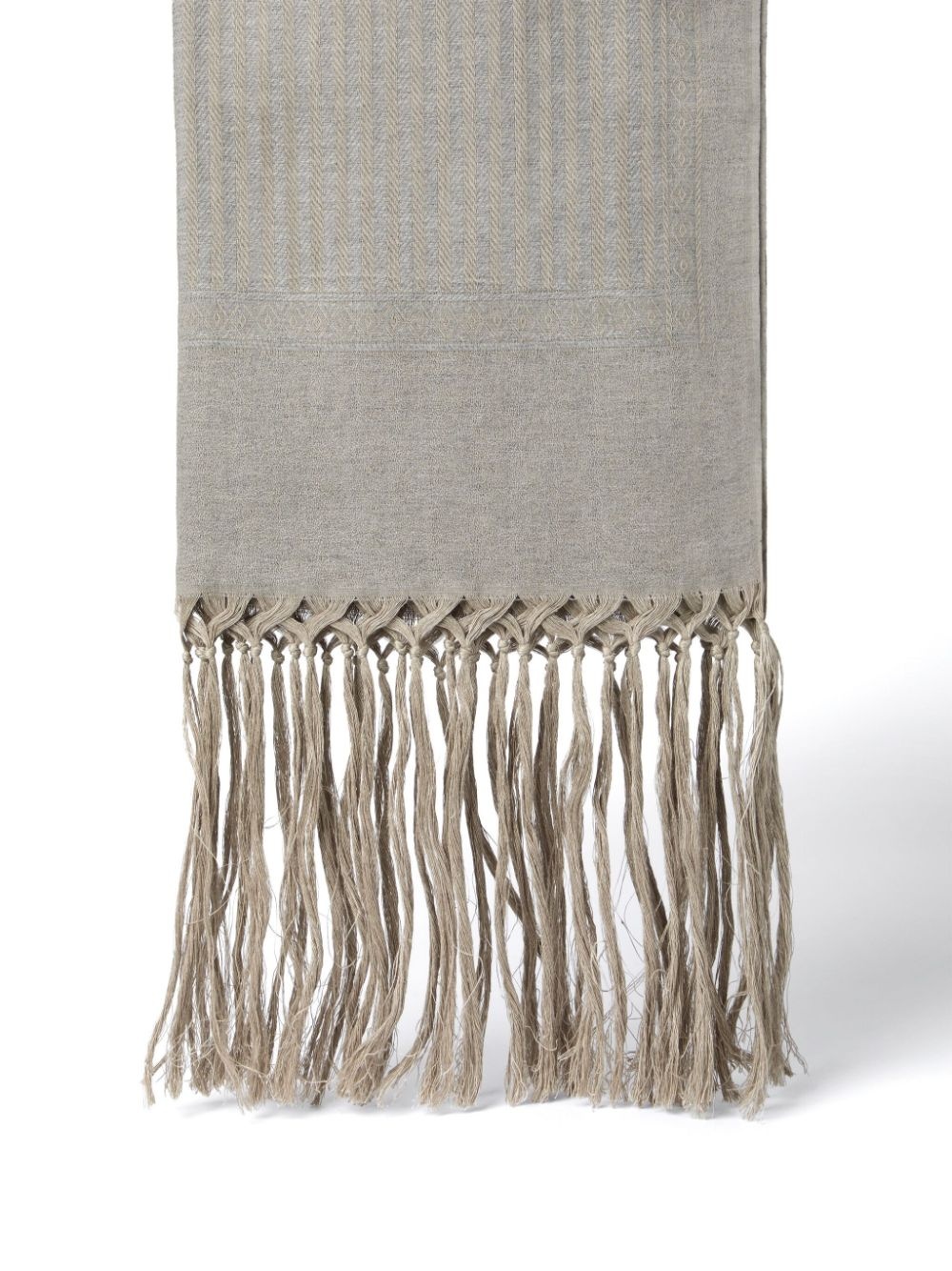 fringe-detail beach towel - 3