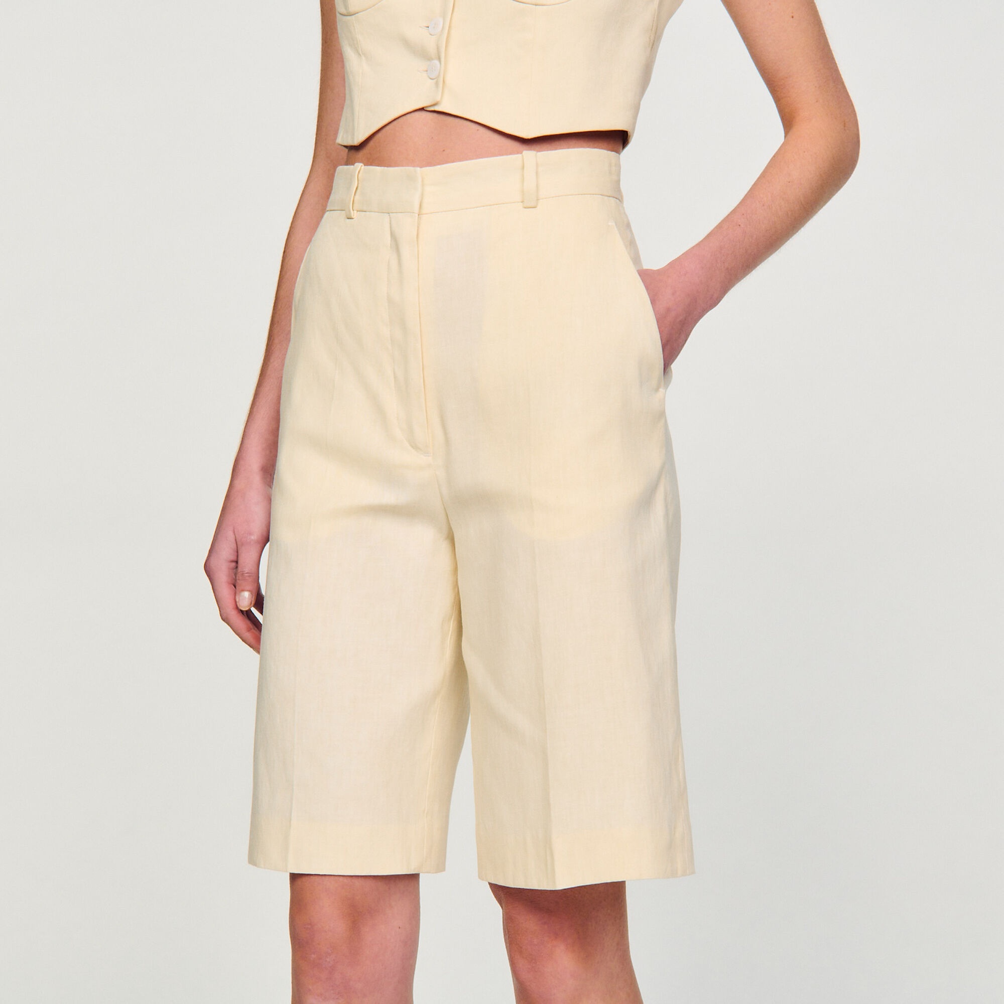 STRAIGHT-LEG BERMUDA SHORTS - 4