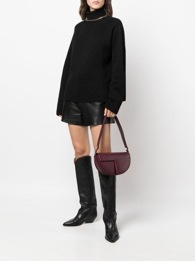PATOU panelled calf-leather shoulder bag outlook