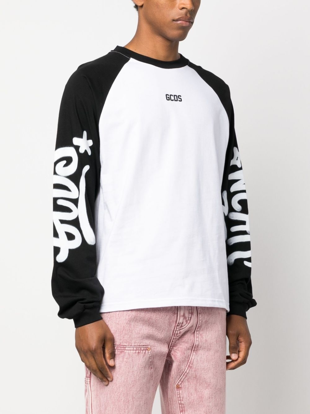 graffiti-logo long-sleeve T-shirt - 3