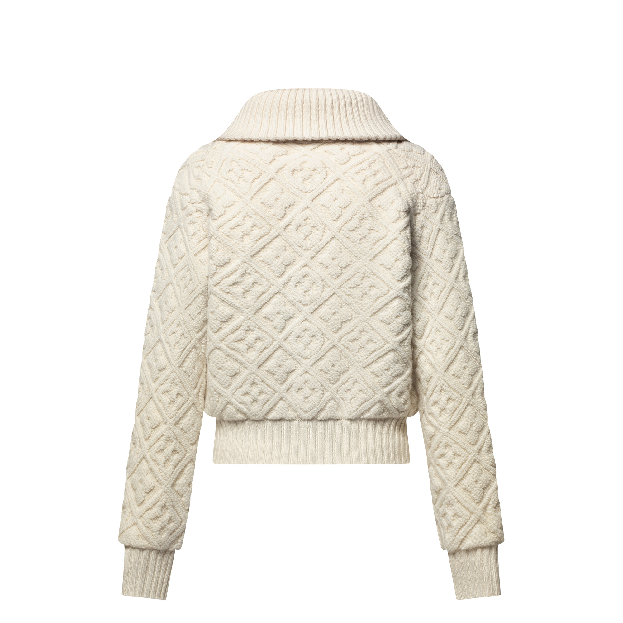 Shearling-Effect Monogram Jacket - 3