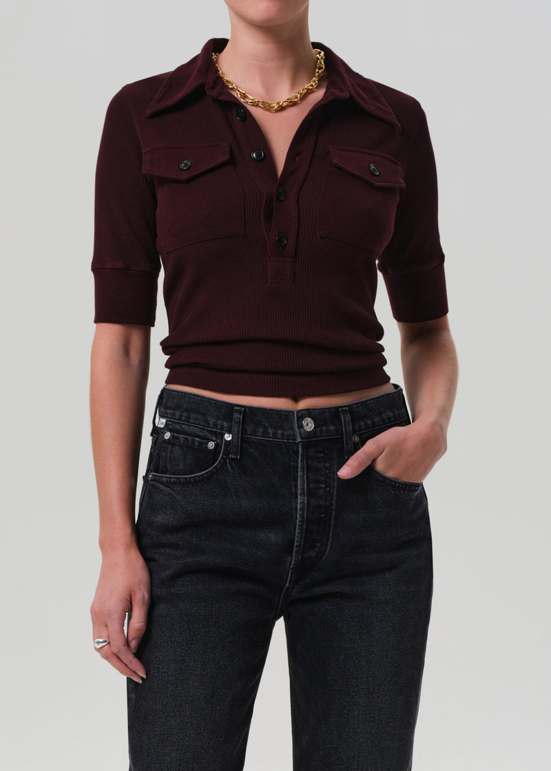 Citizens of Humanity Amina Polo Shirt
In Mahogany outlook