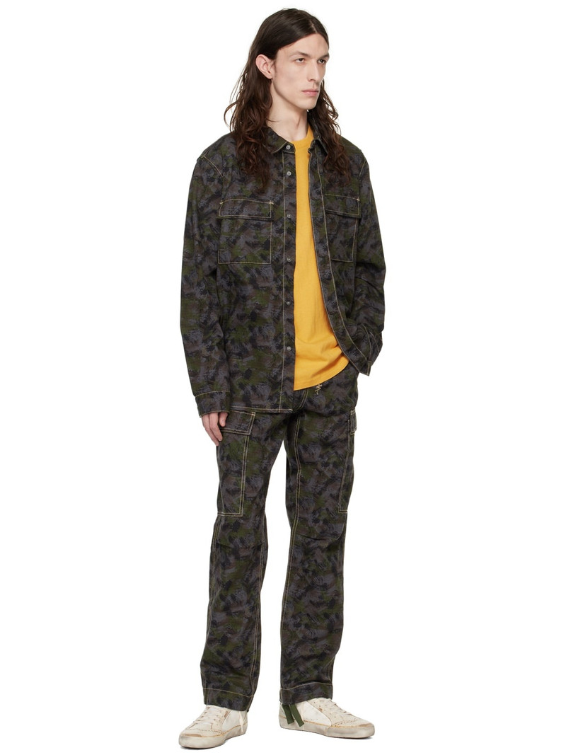 Blue & Green Fugitive Cargo Pants 4