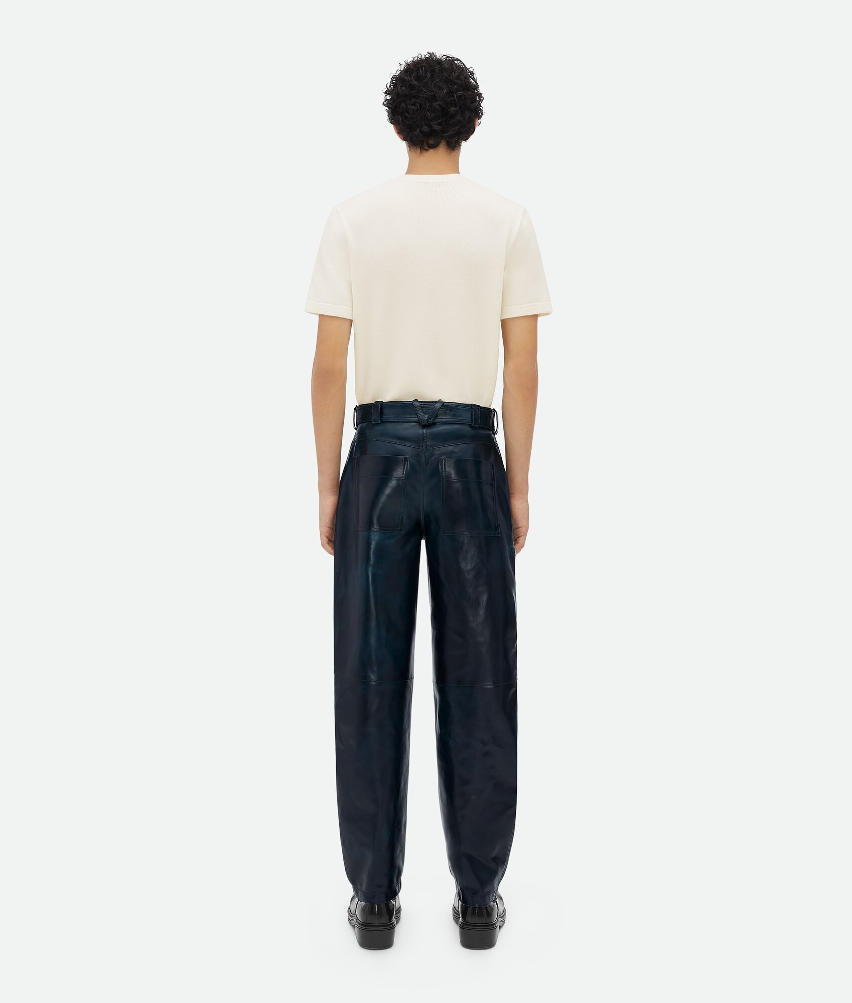 Leather Belted Trousers - 3