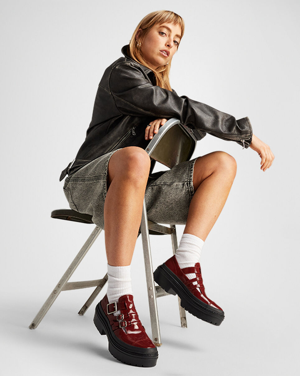 Chuck Taylor All Star Lugged Heel Mary Jane Platform Patent Leather - 8