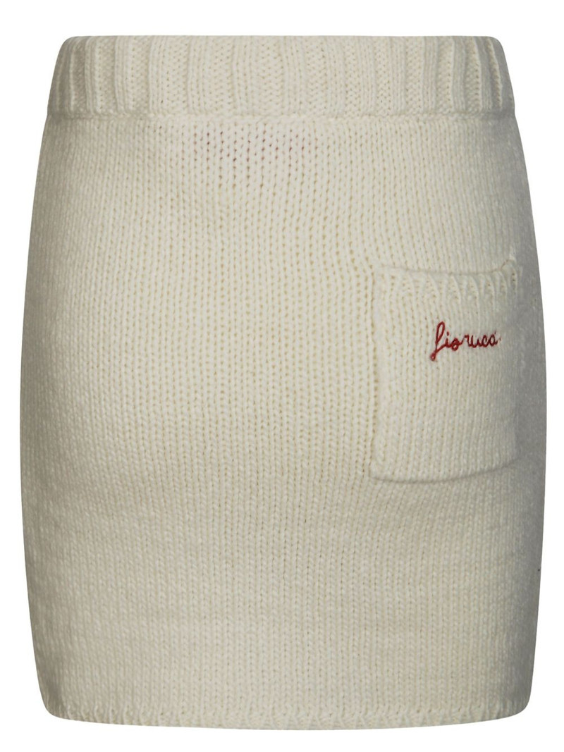 FIORUCCI drawstring pocket knitted skirt outlook