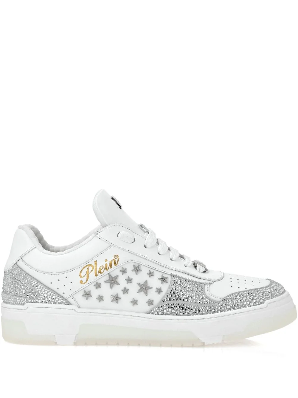 stud-embellished sneakers - 1