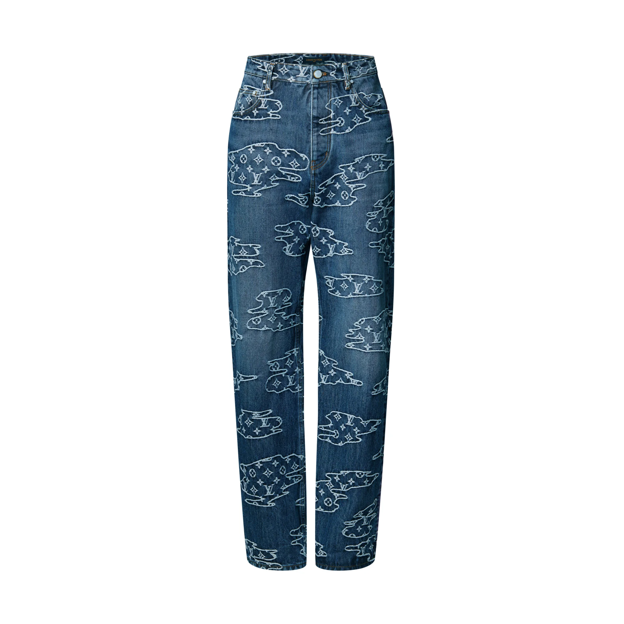 Monogram Denim Skate Pants - 1