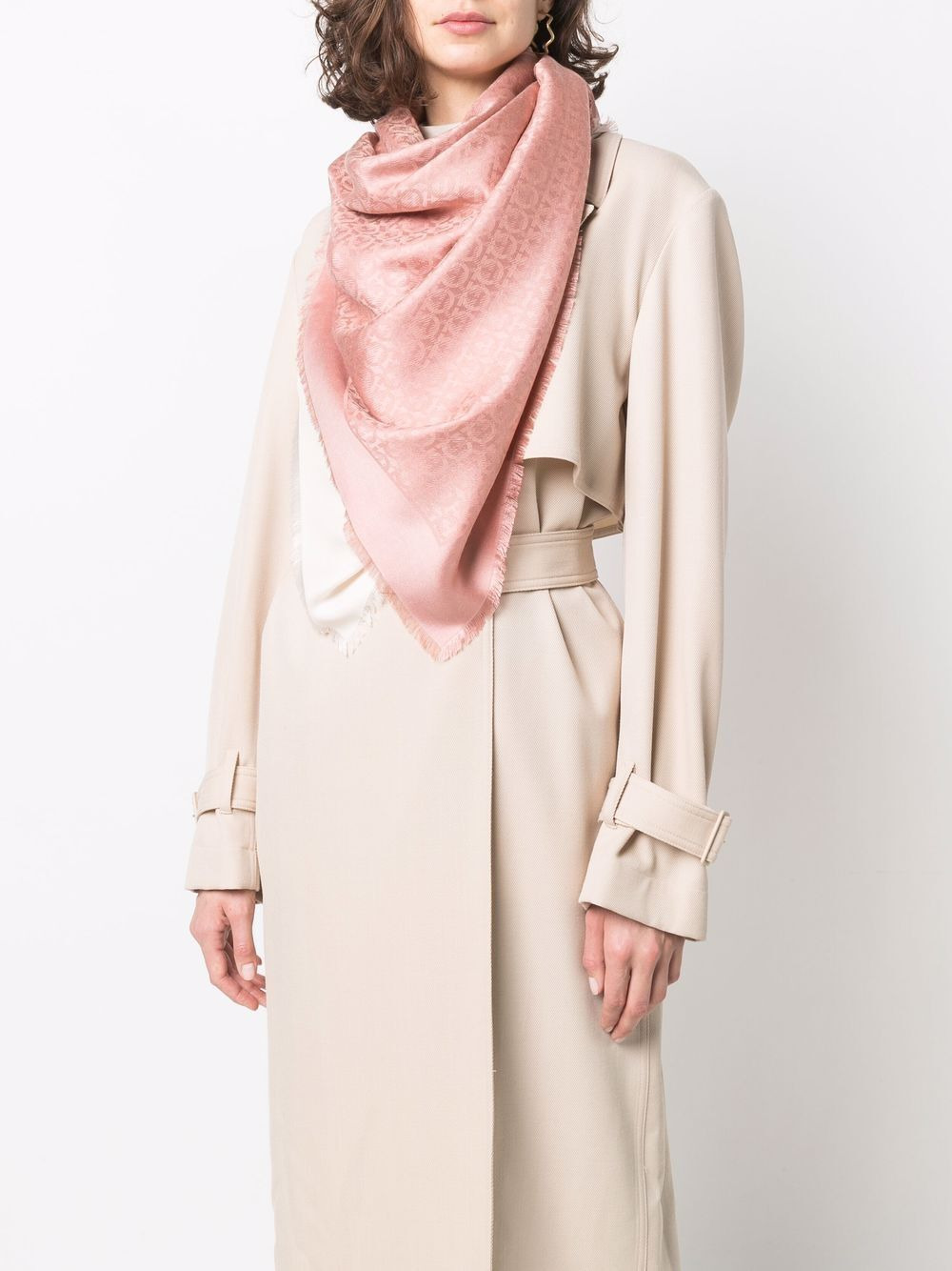 Ferragamo Women Dégradé Effect Gancini Shawl - 2