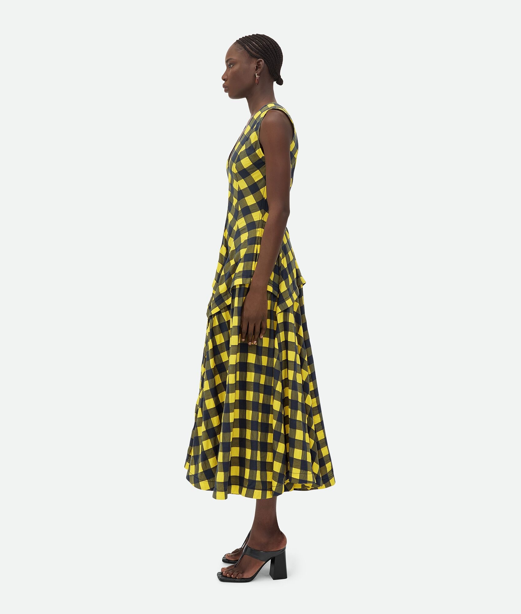 Gingham Cotton Dress - 2