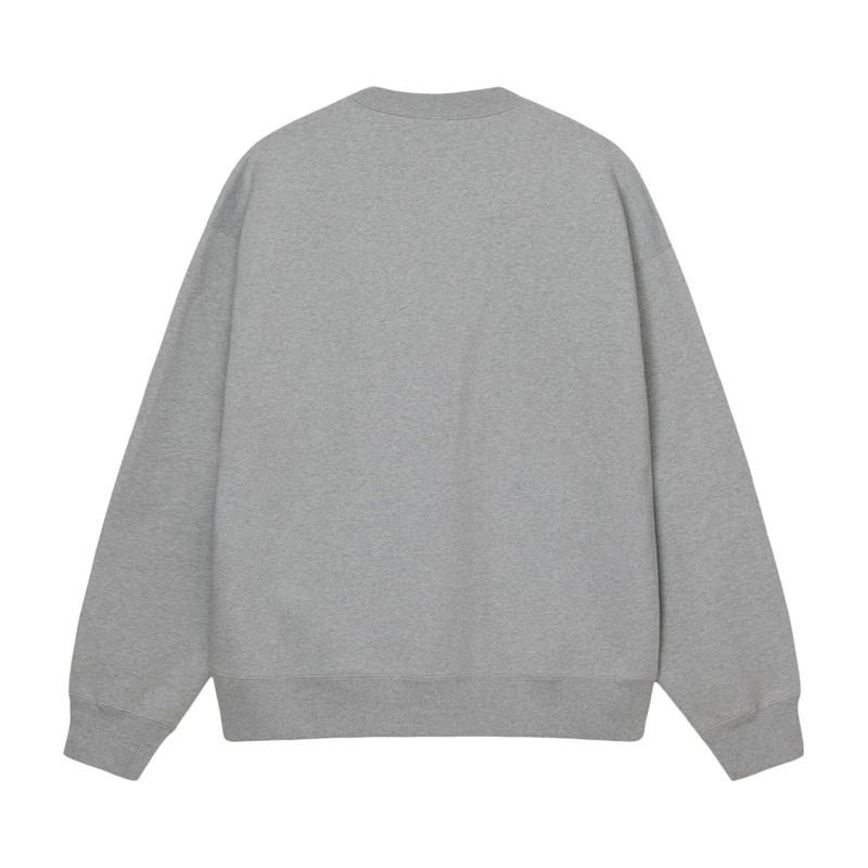 Stüssy Stussy x Nike Fleece Crew 'Dark Grey Heather' outlook