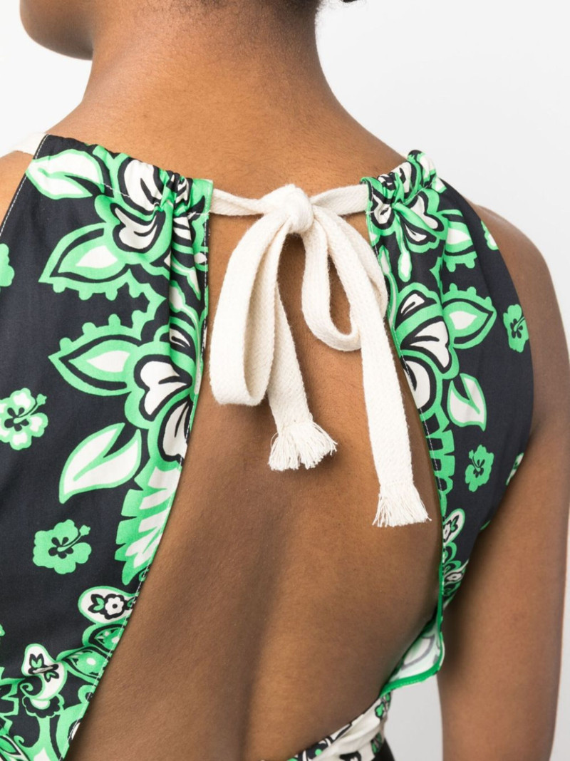 floral-print cropped top 5