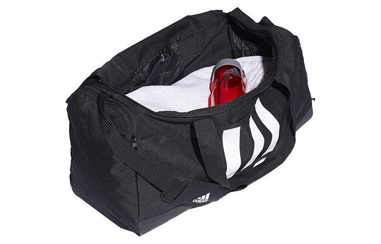 adidas Essentials 3-Stripes Duffel Bag Medium 'Black White' GN2046 - 3