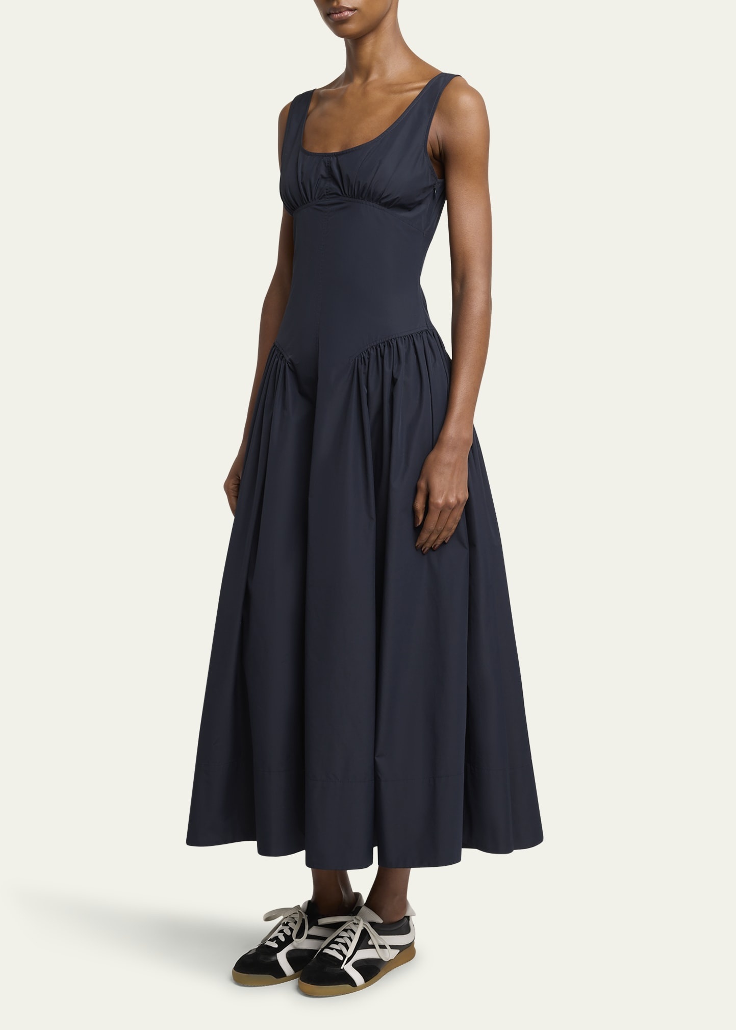 Kendall Sleeveless Technical Cotton Midi Dress - 4