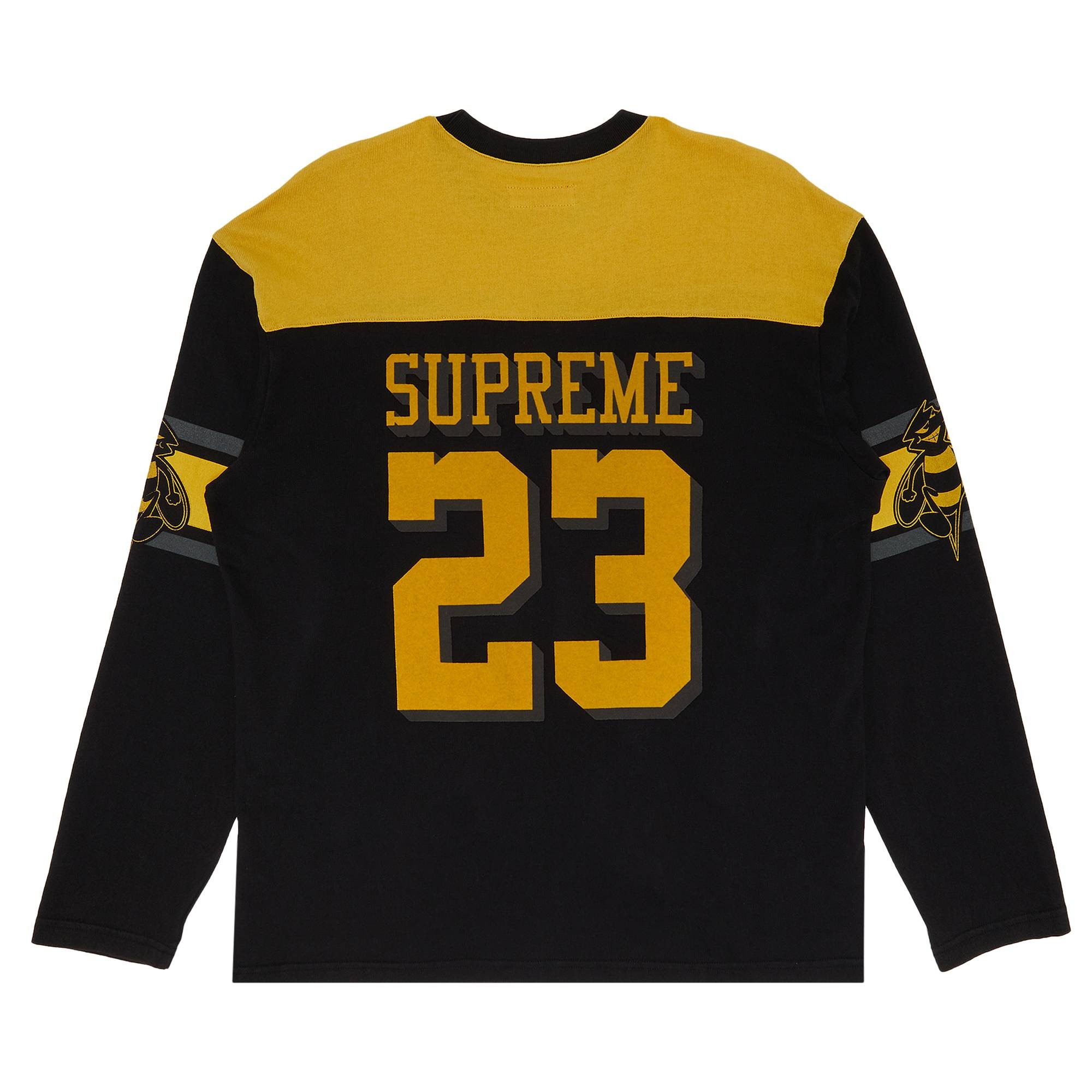 Supreme Bumblebee Long-Sleeve Football Top 'Black' - 2