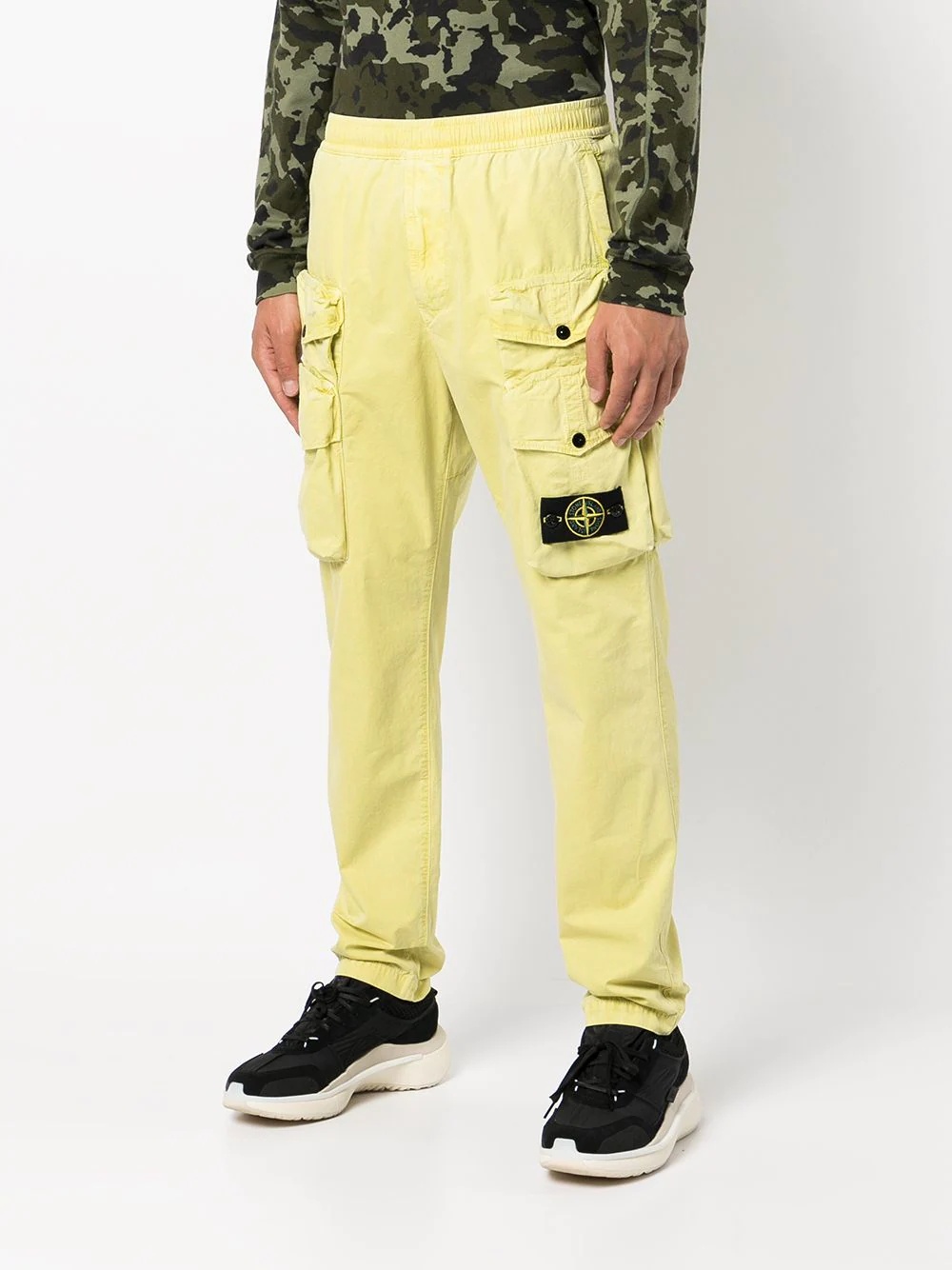 Compass logo-patch multi-pocket trousers - 3