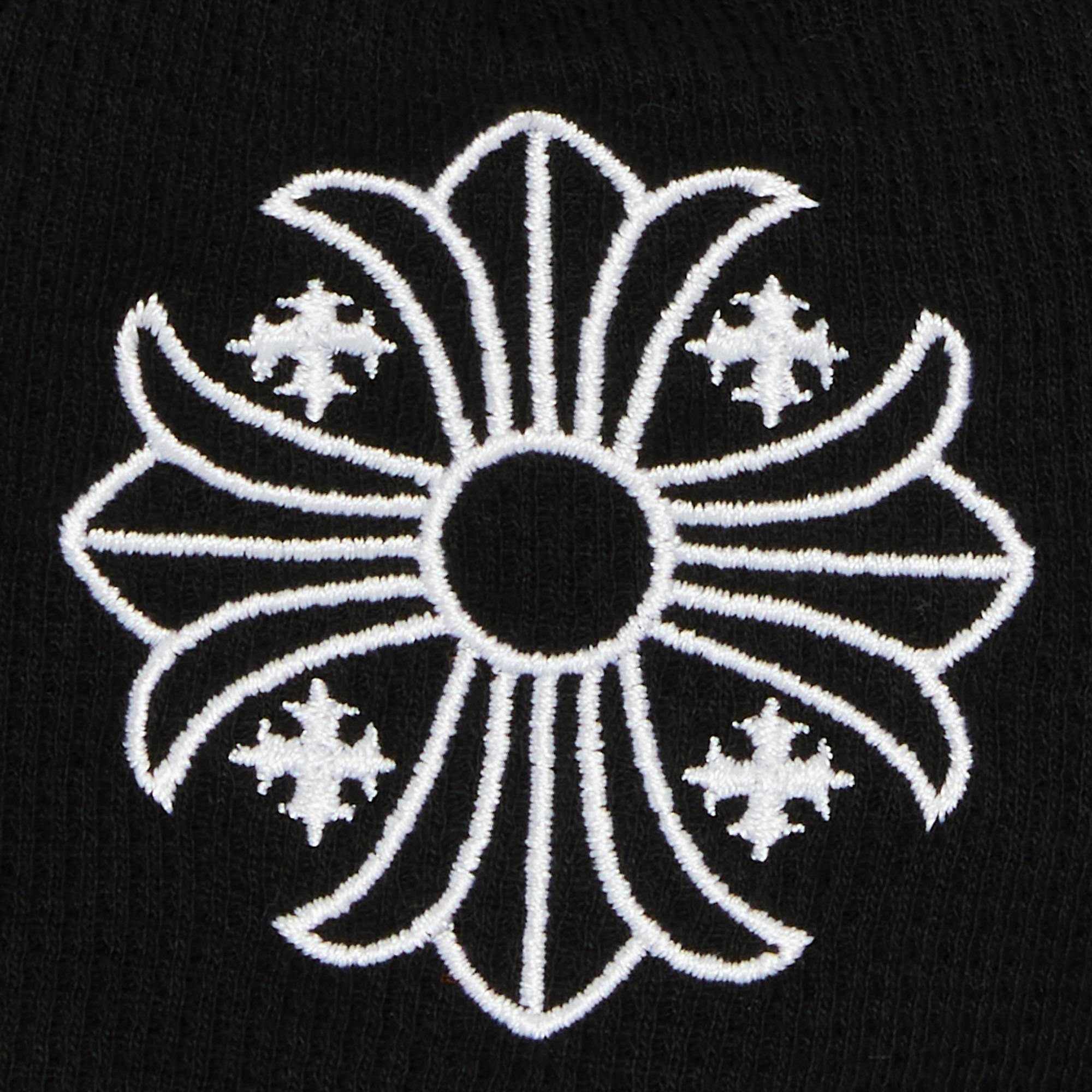 Chrome Hearts Skull Cross Logo Beanie 'Black/White' - 3