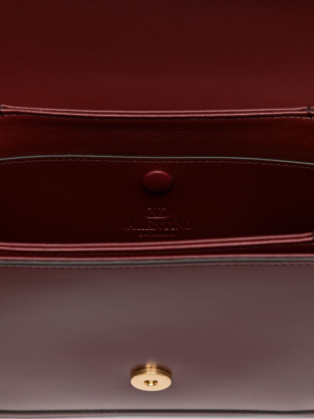 flap leather shoulder bag - 5