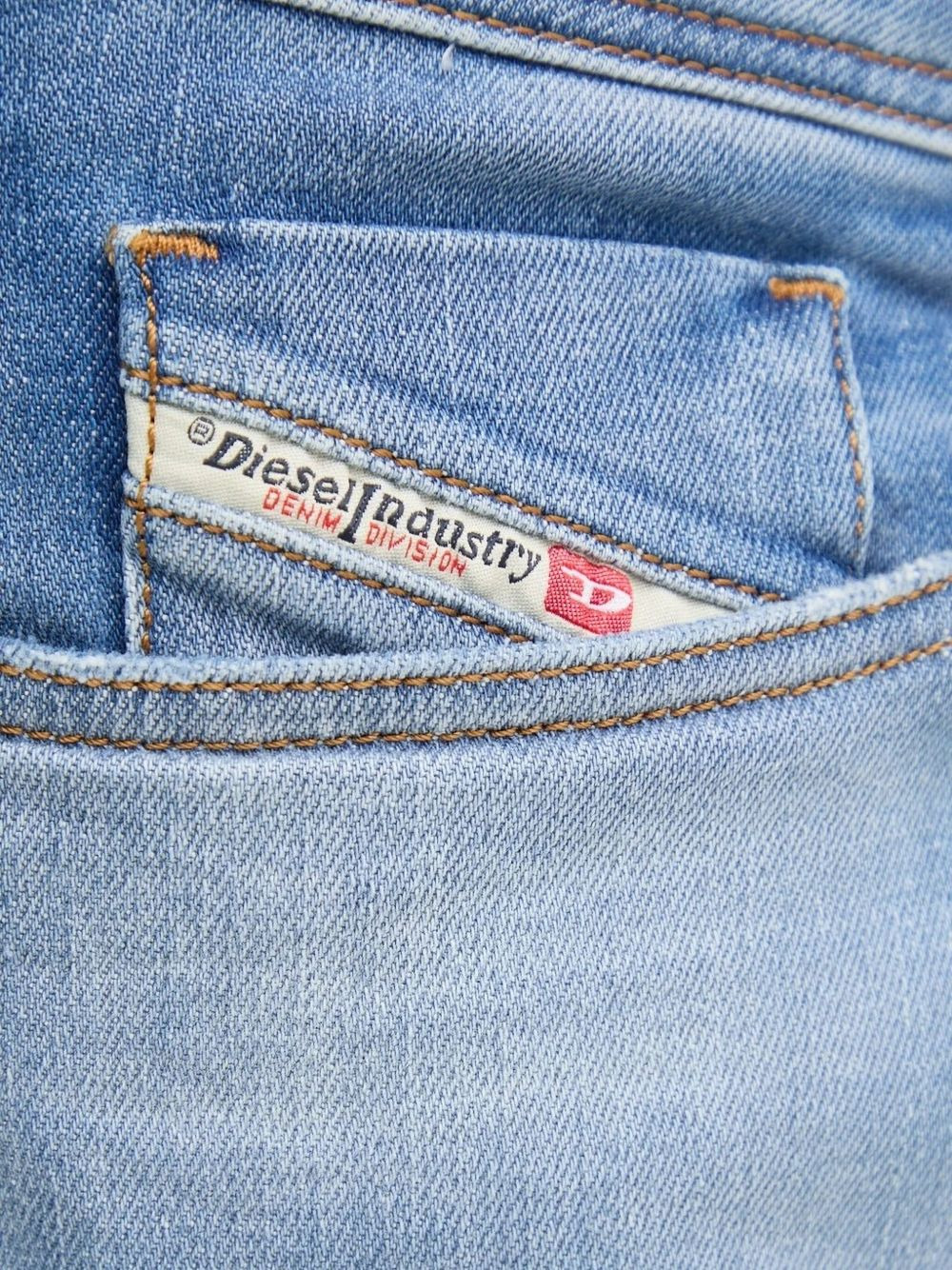 logo-plaque cotton jeans - 4