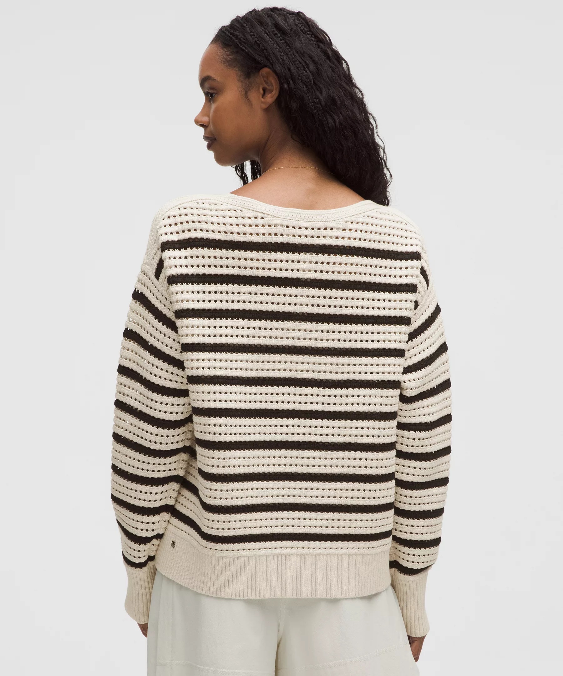 Cotton Crochet Pullover - 3