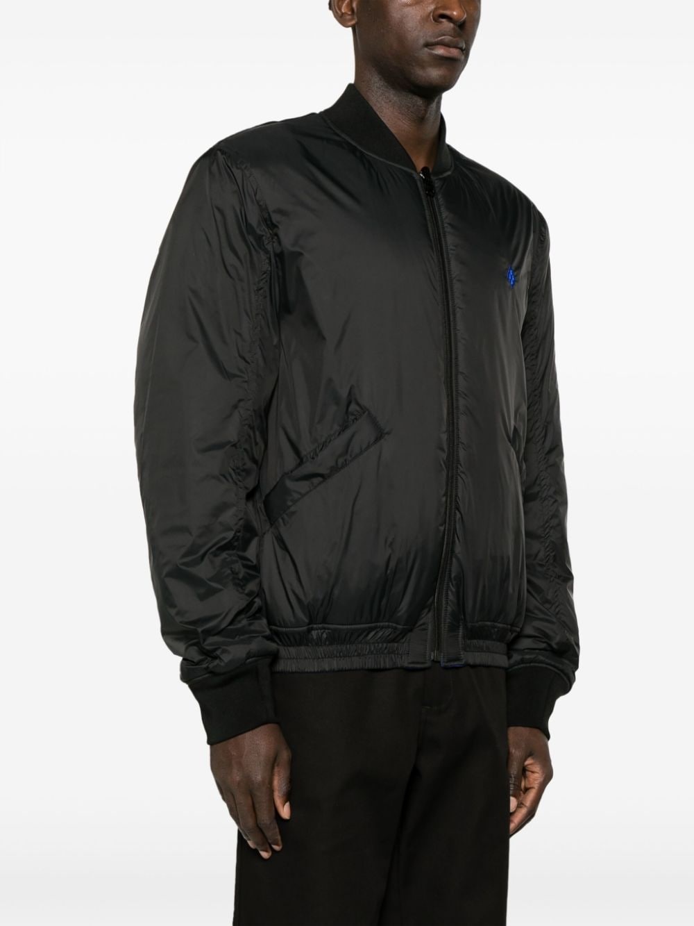 logo-print reversible bomber jacket - 3