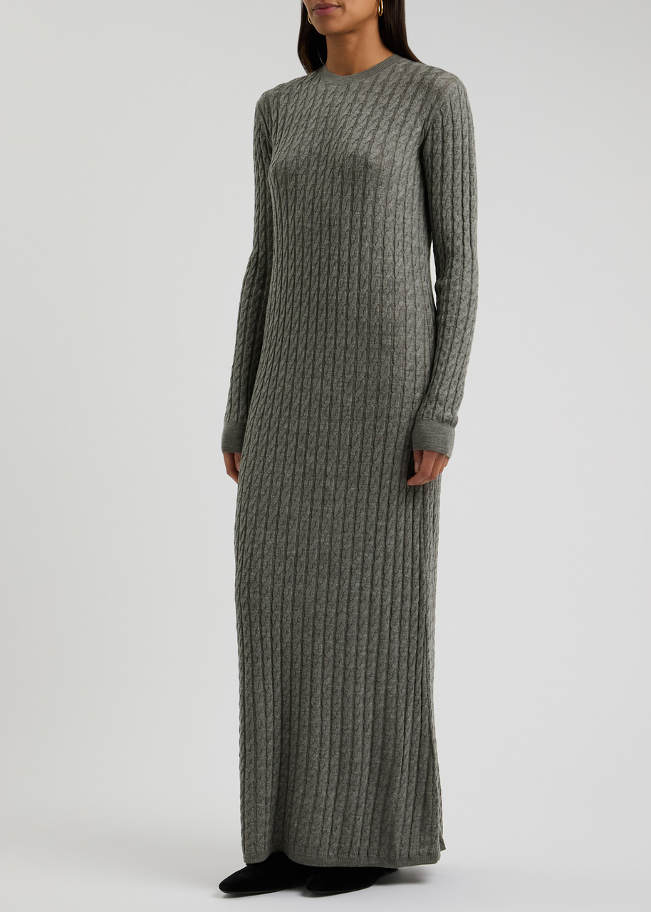 Toteme Cable-knit Wool Maxi Dress - 2