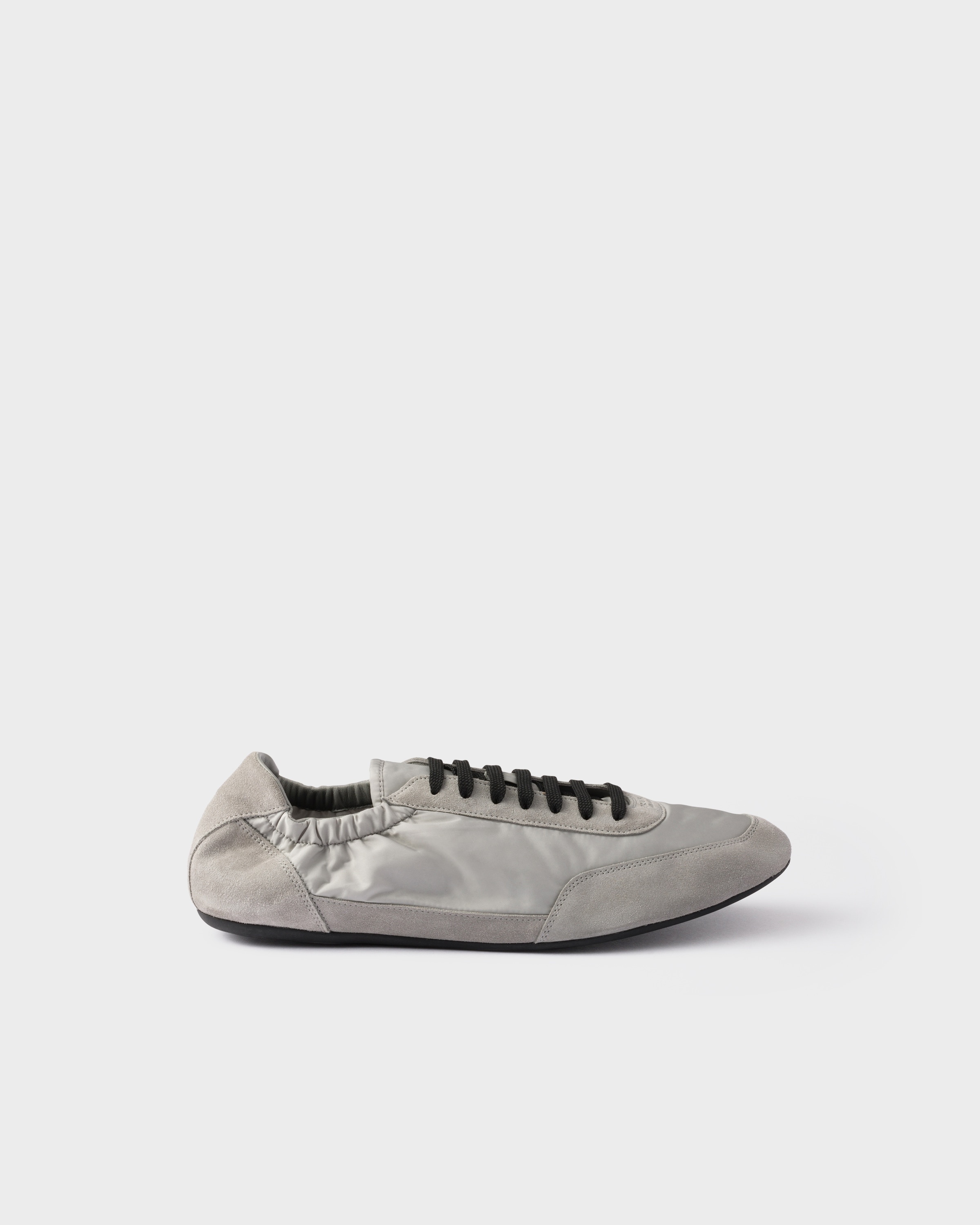 Collapse Re-Nylon and suede elasticized sneakers - 2
