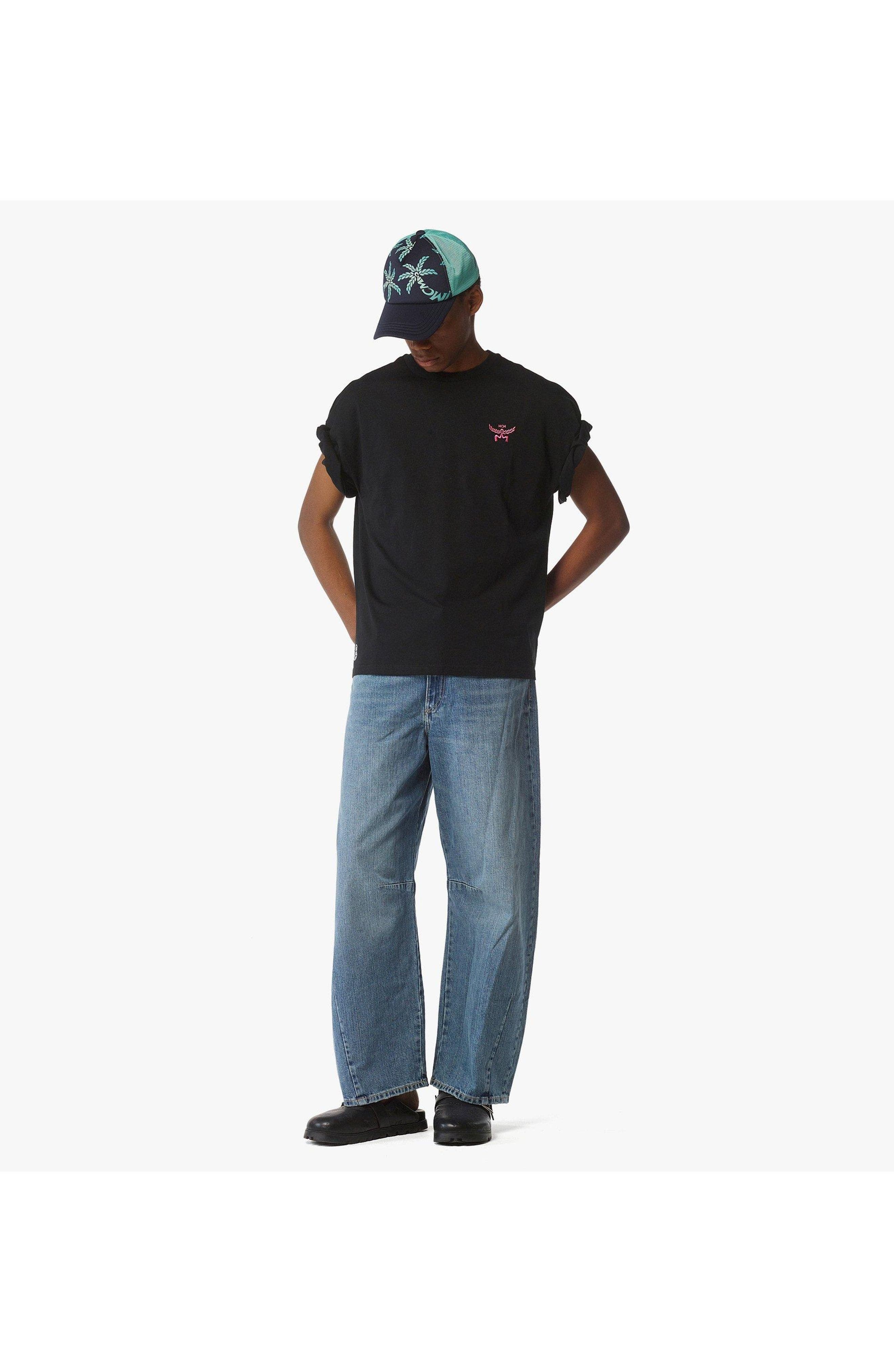 MCM x SNIPES Rhinestone Logo T-Shirt in Black at Nordstrom - 6