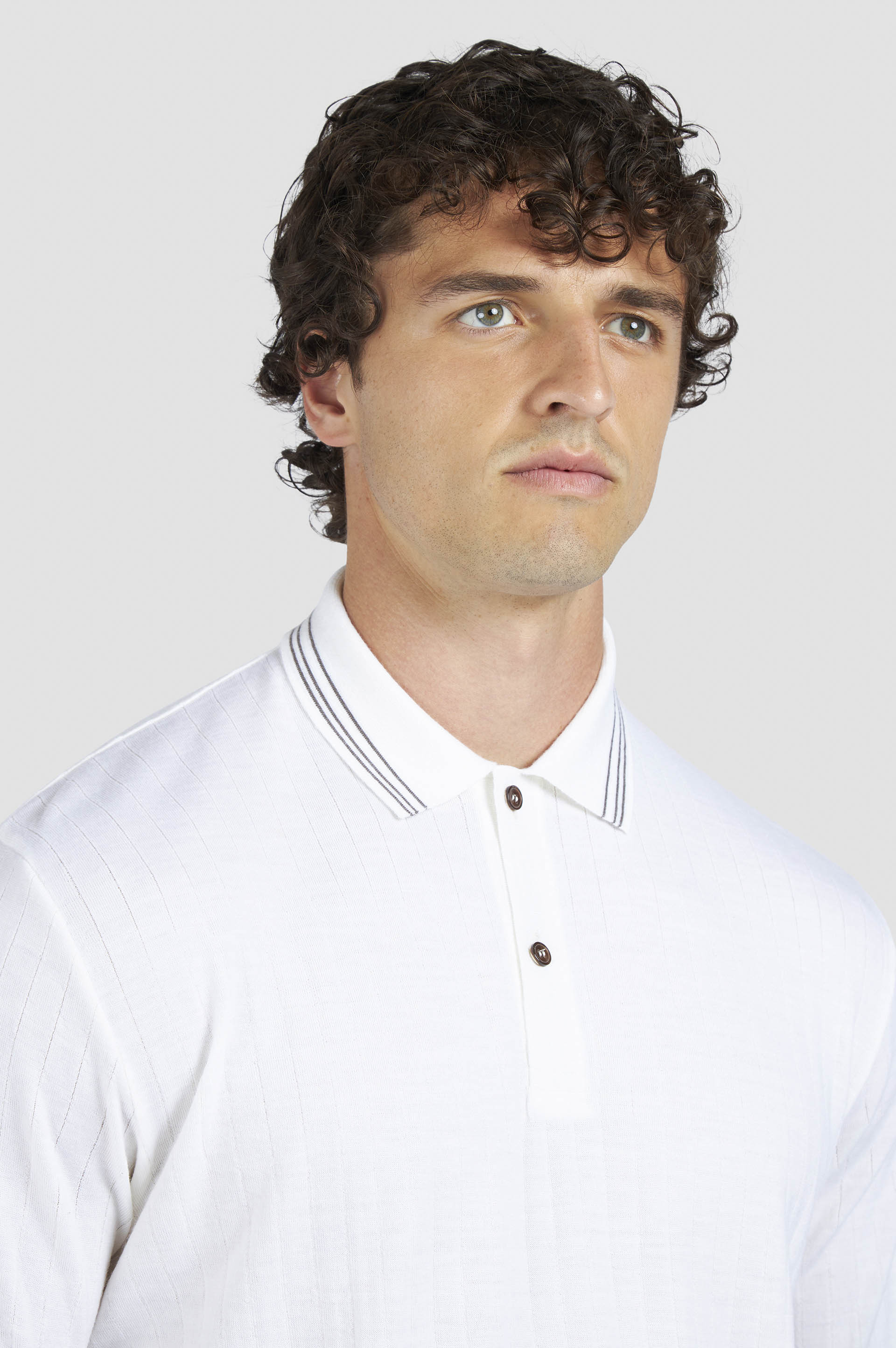 WOOL CASHMERE POLO SHIRT - 4