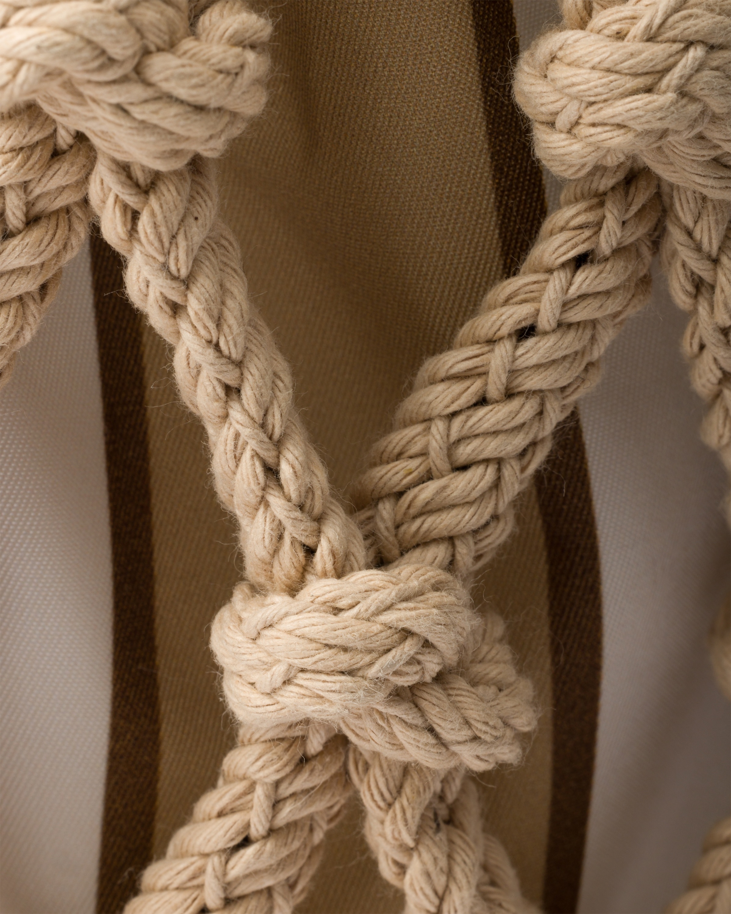 Medium cotton macramé bag - 7