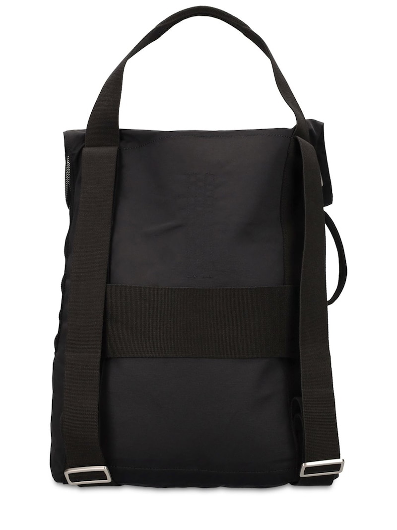 COTTON & NYLON FAILLE BACKPACK - 6