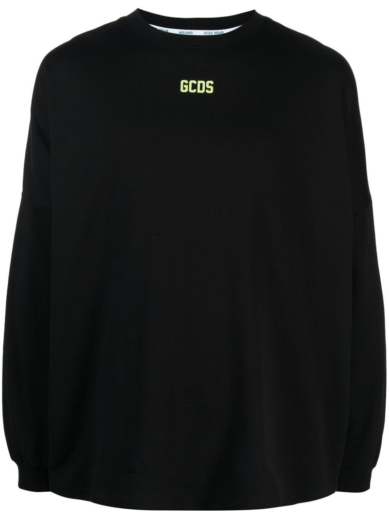 long-sleeved logo-print T-shirt 1