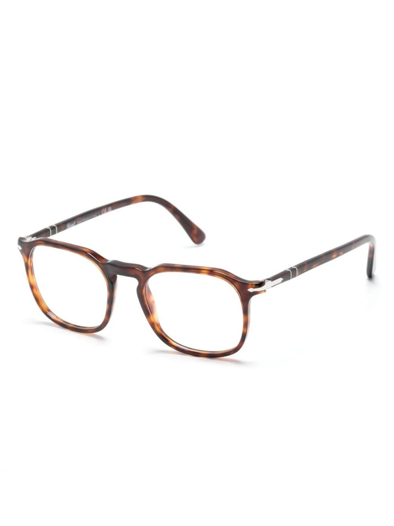 Persol tortoiseshell rectangle-frame glasses outlook