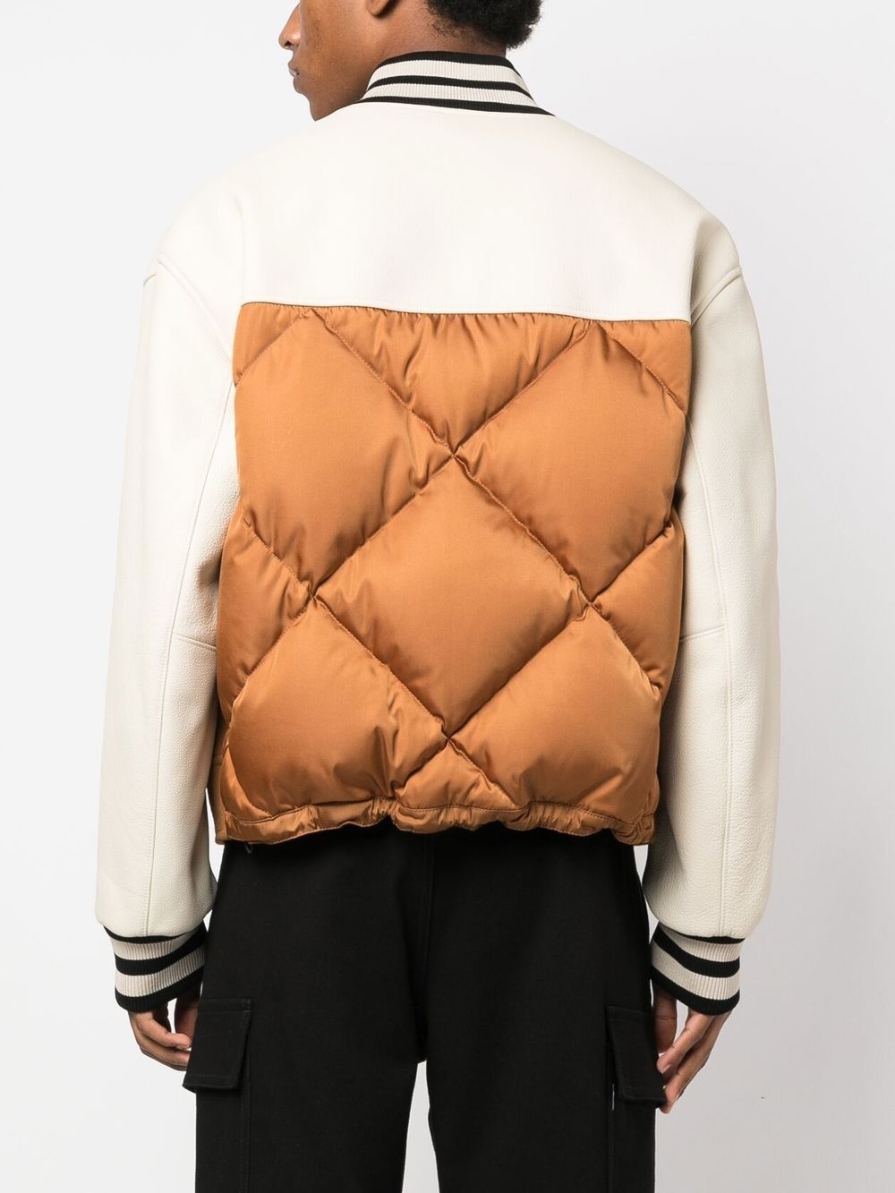 appliqué-logo bomber jacket - 4