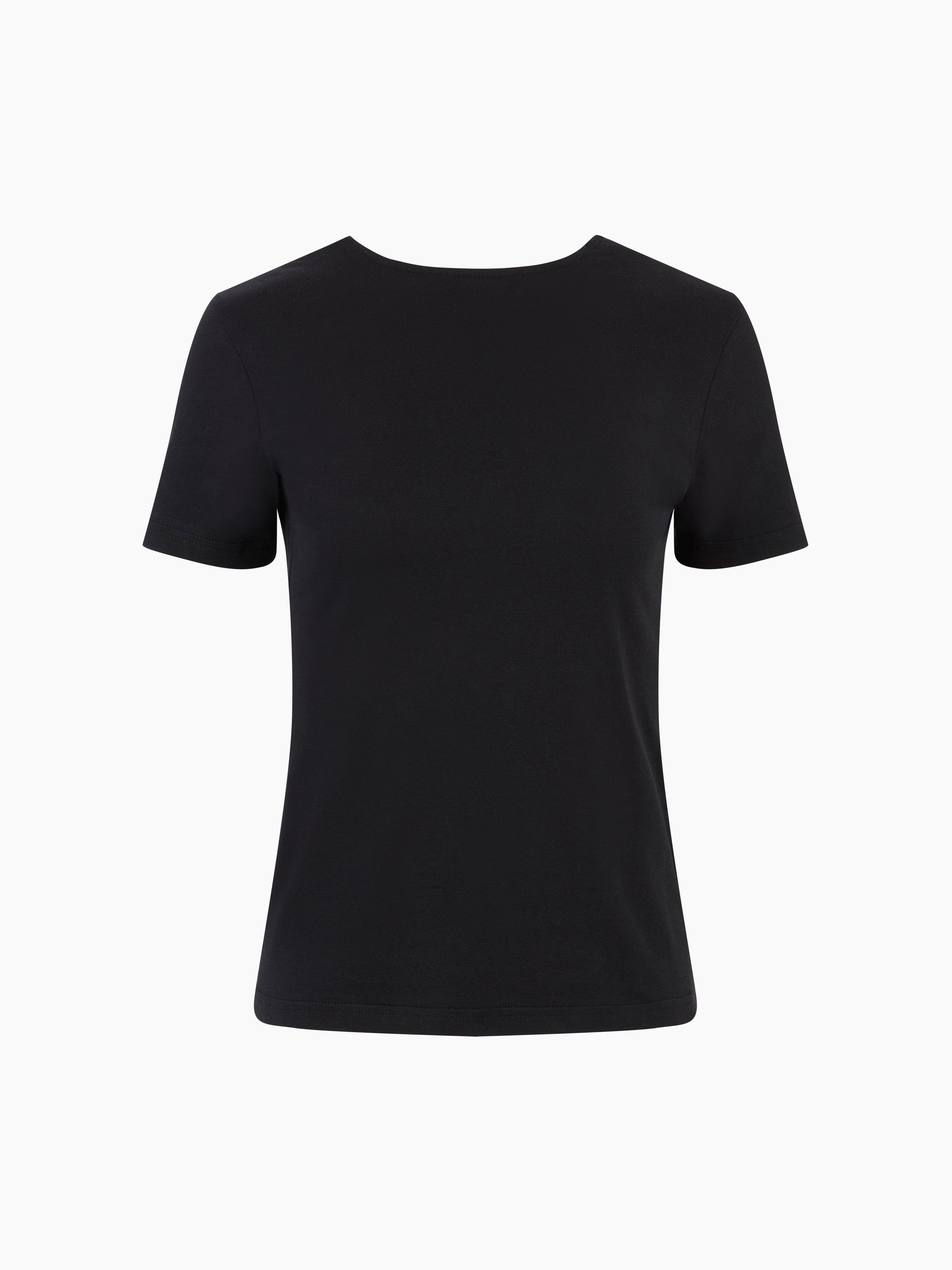 T-SHIRT WITH PLUNGING DRAPED BACK - 5