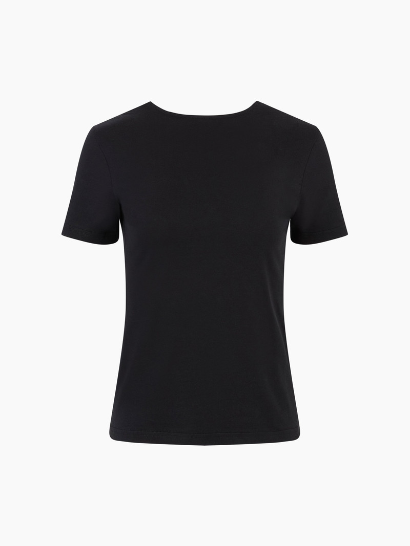 T-SHIRT WITH PLUNGING DRAPED BACK 5