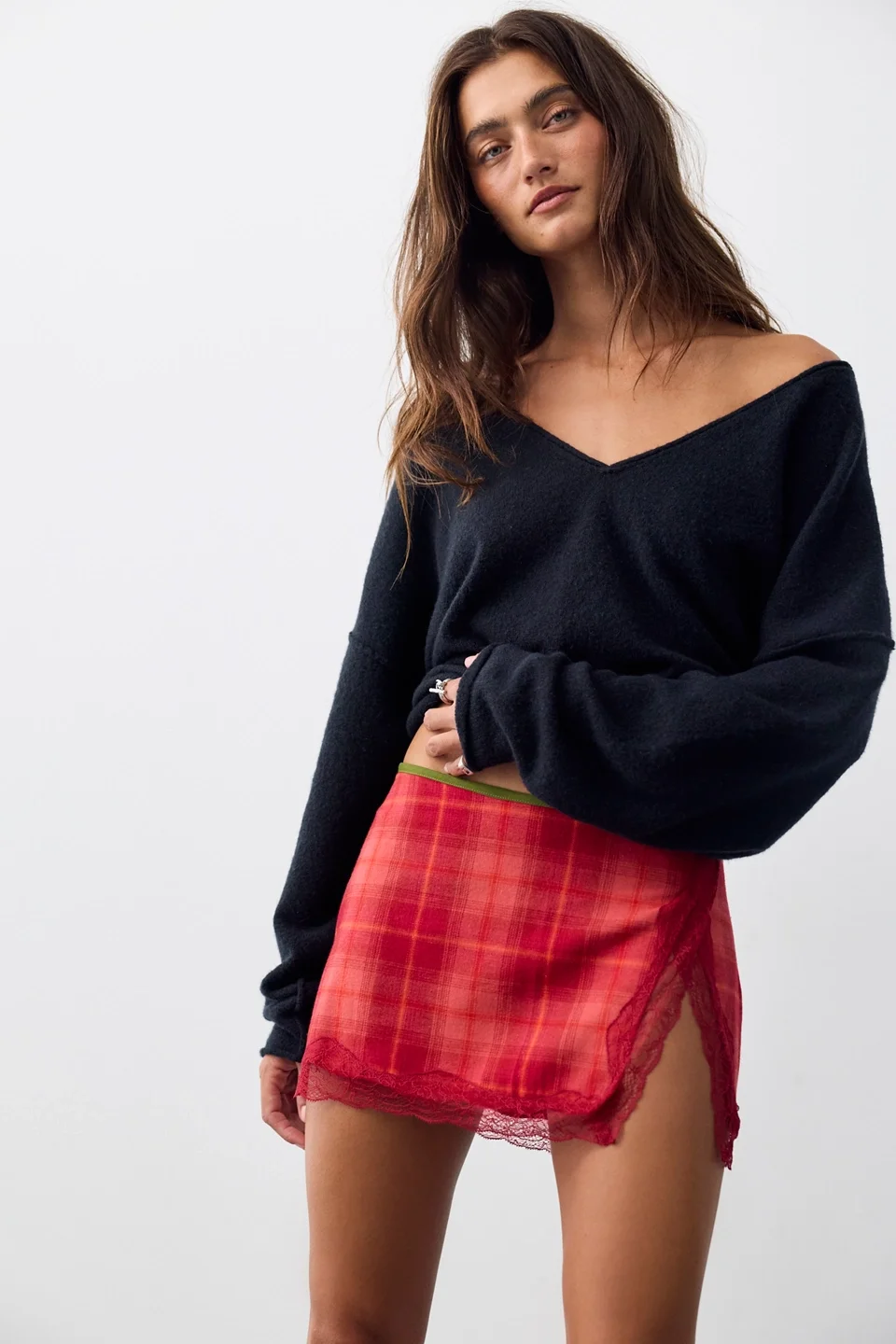 Avani Postage Mixed Mini Skirt - 1