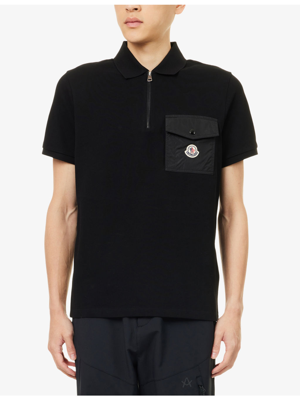 Logo-Patch Cotton Polo Shirt - 3