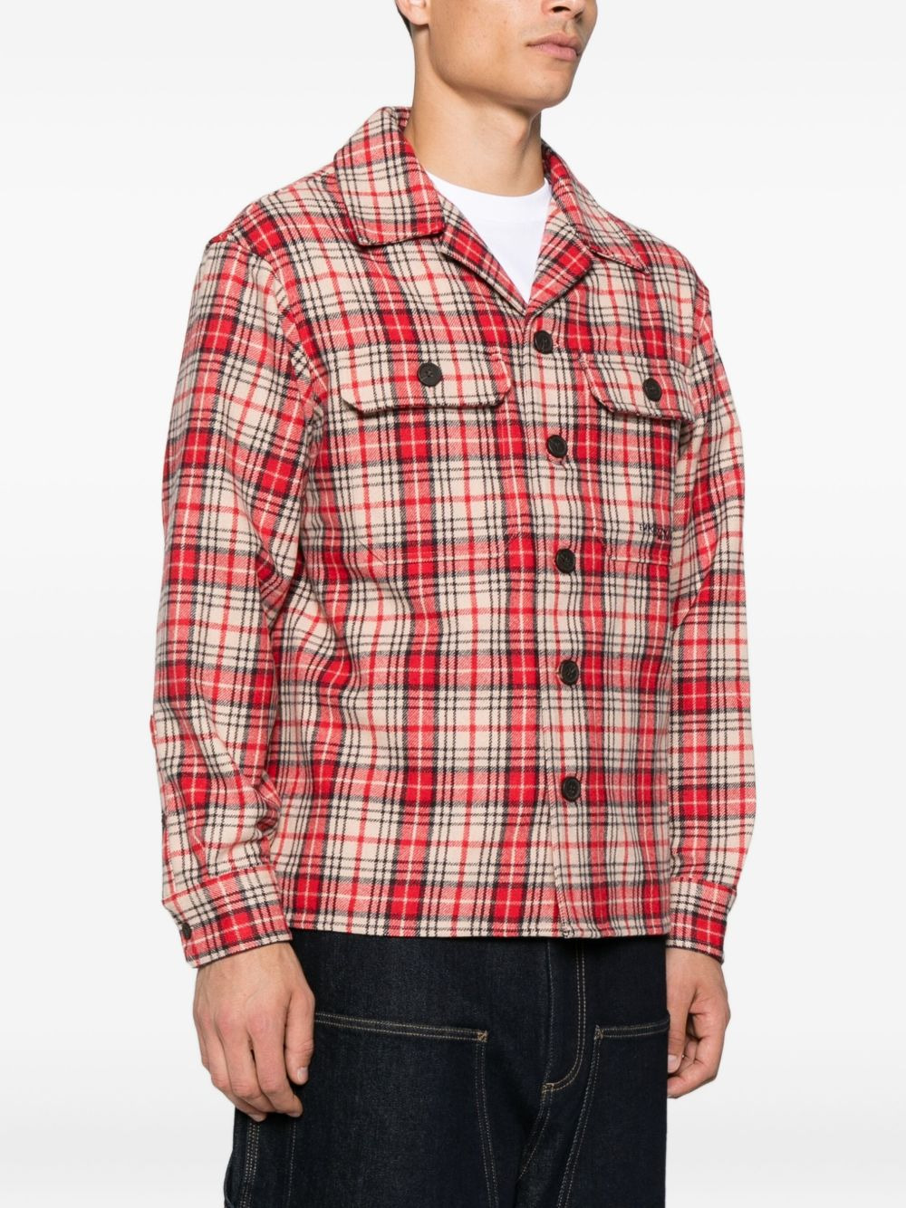 Wool Checked Shirt - 4