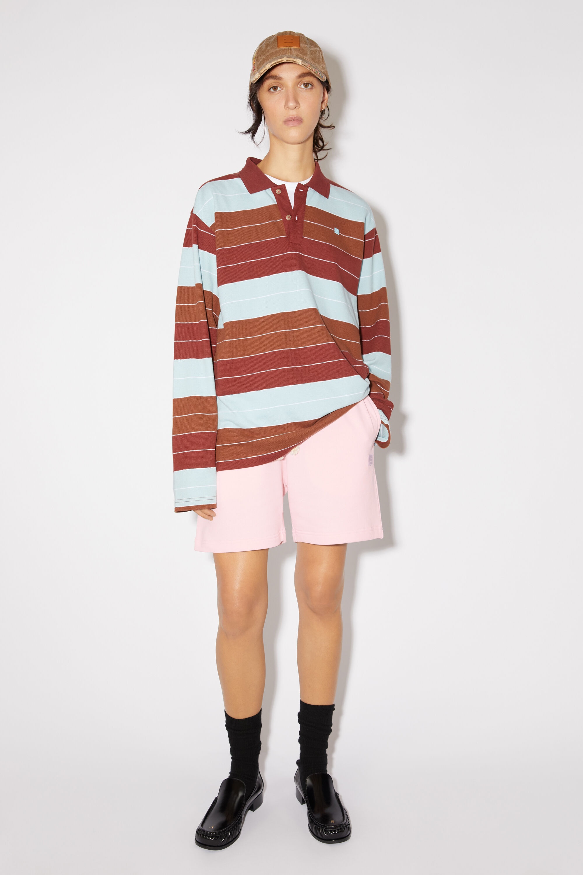 Cotton sweat shorts - Light pink - 2