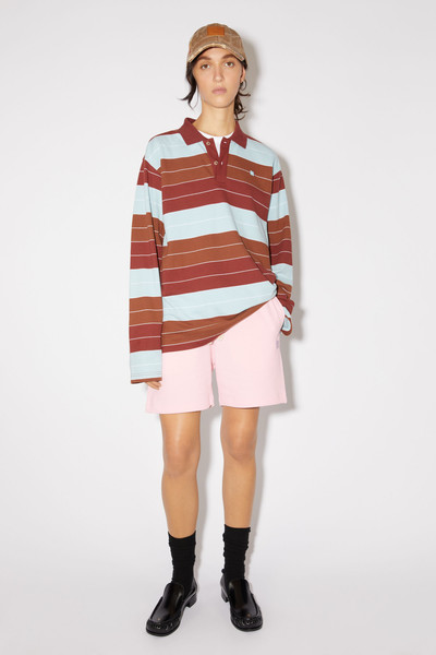 Acne Studios Cotton sweat shorts - Light pink outlook