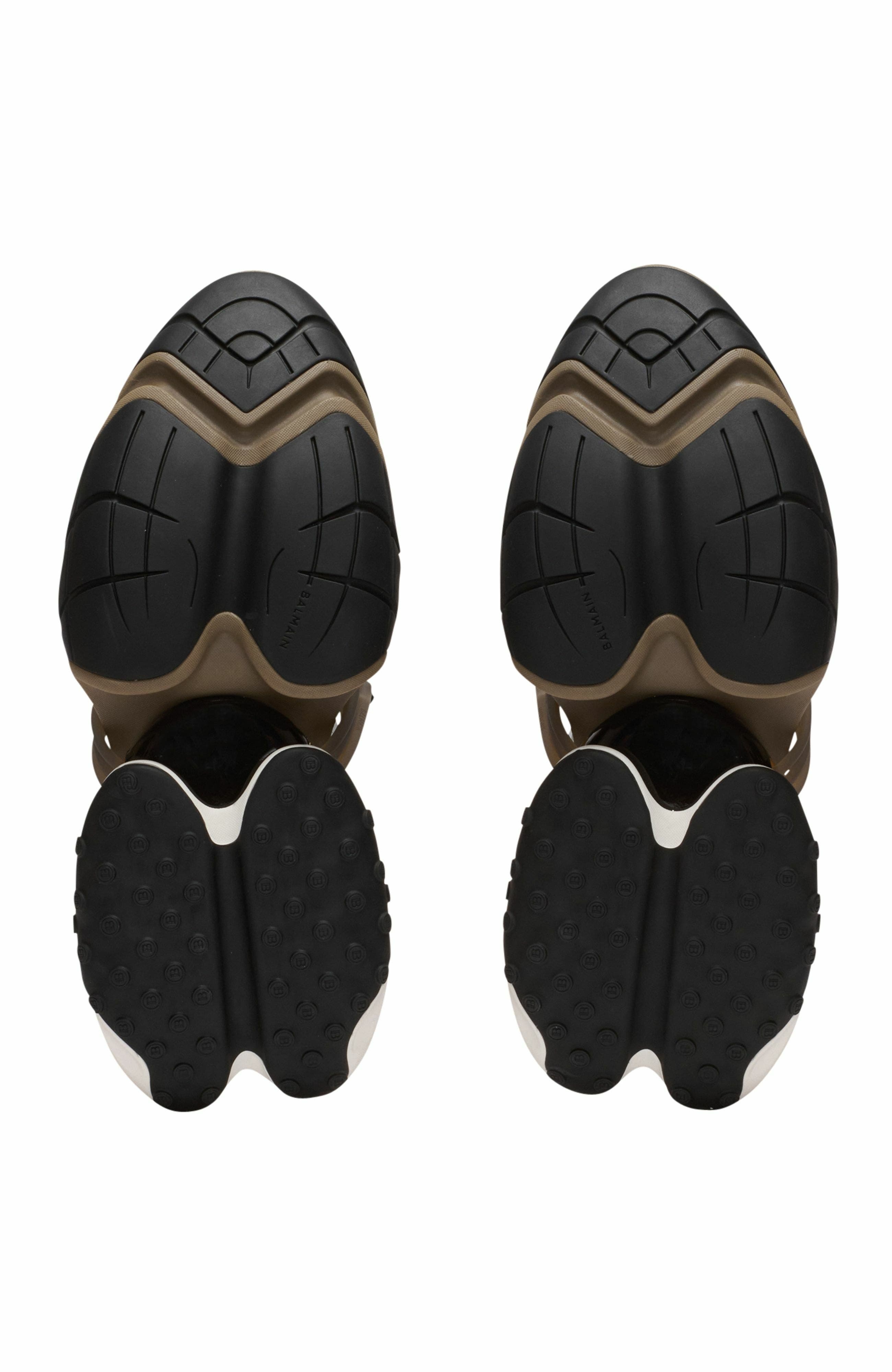 Balmain Unicorn Wave trainers in neoprene and calfskin in Khaki at Nordstrom - 6