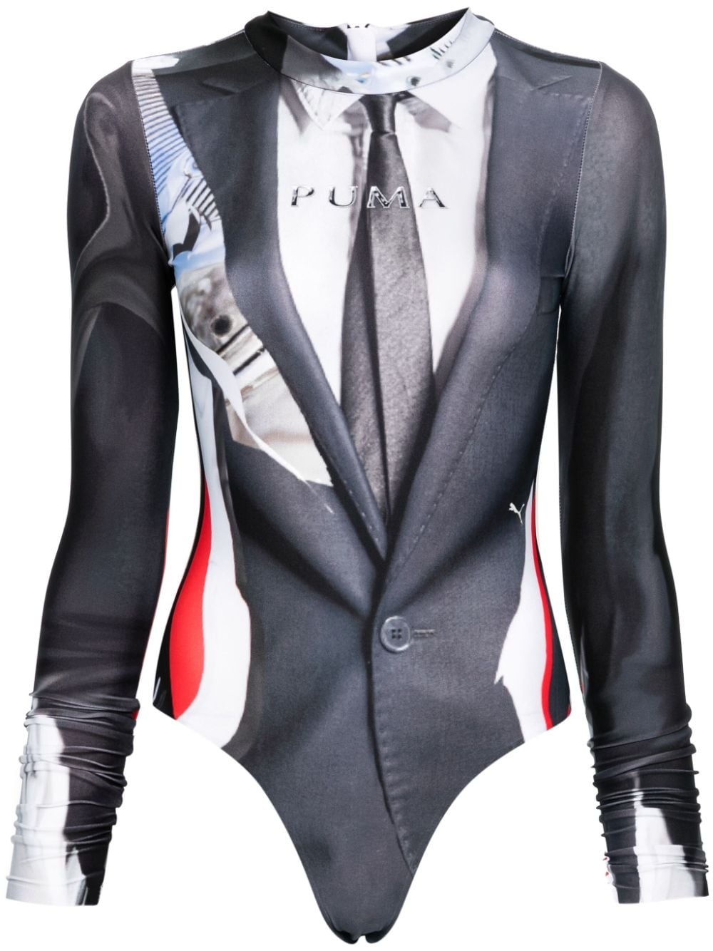 x Puma abstract-print bodysuit - 1